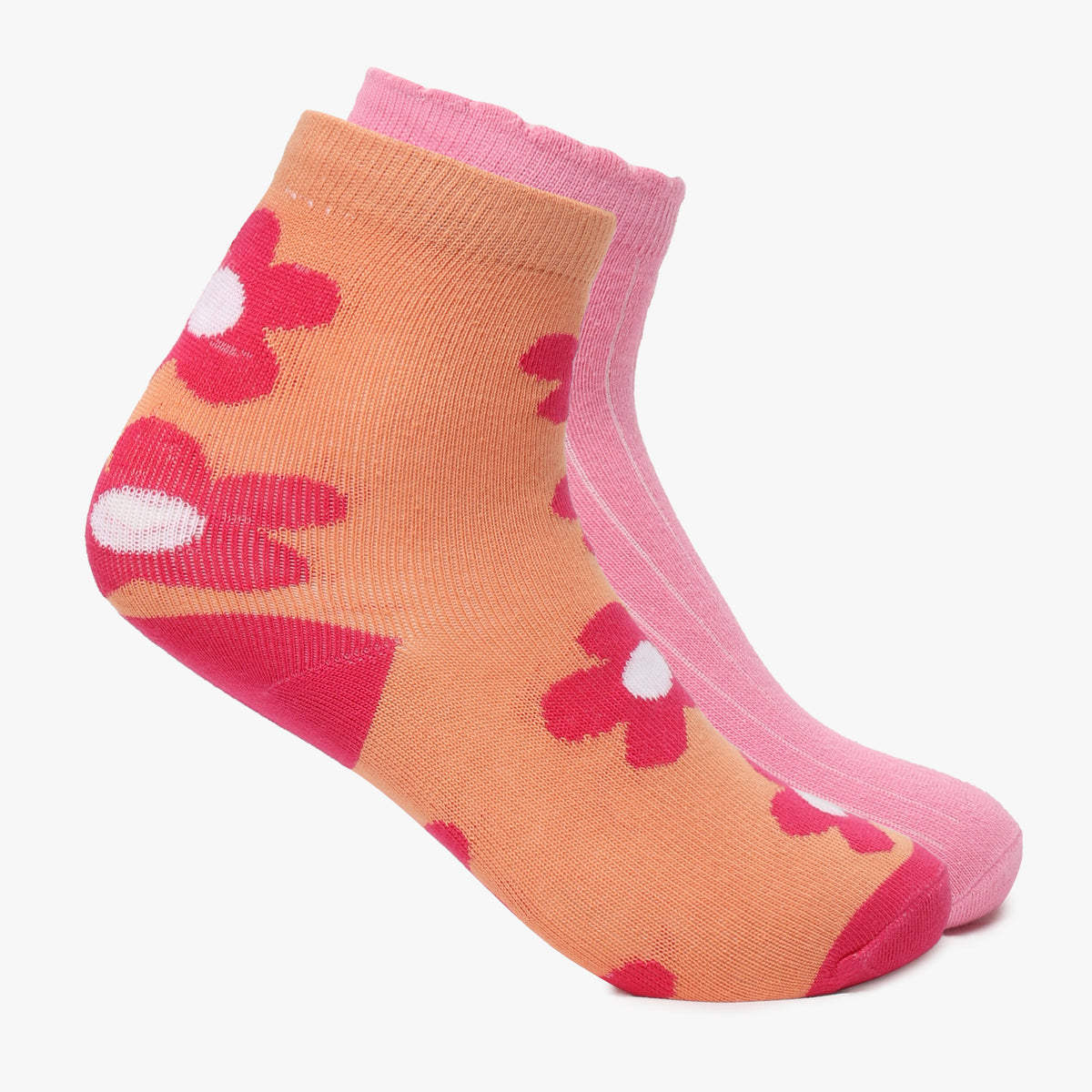 Girls Ankle Length Printed Socks