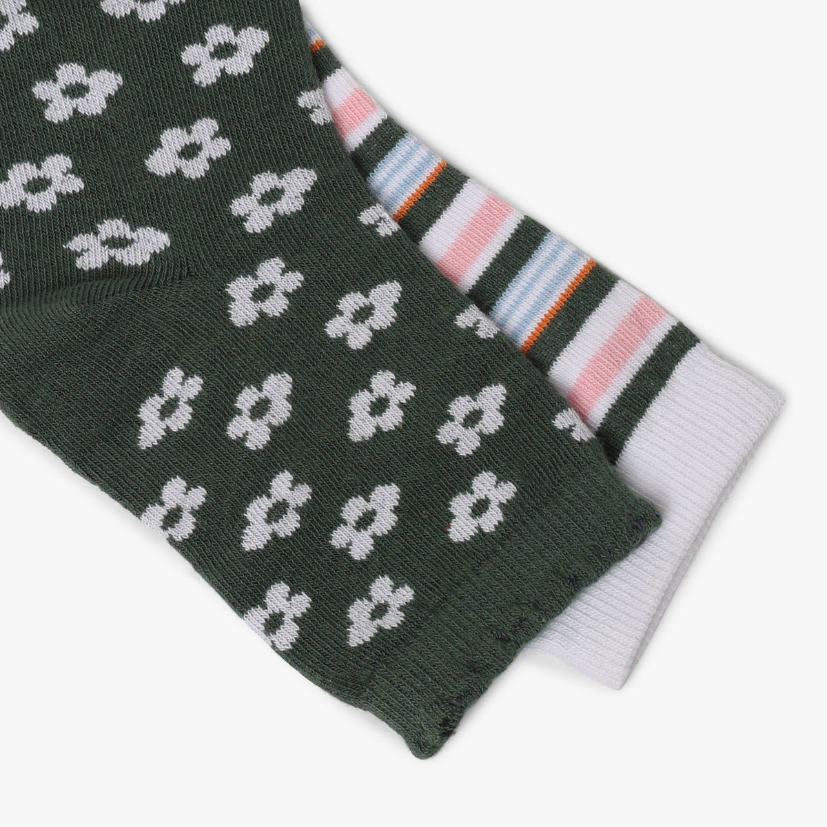 Girls Ankle Length Printed Socks