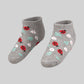 Girls Cotton Ankle Length Socks - Pack of 2