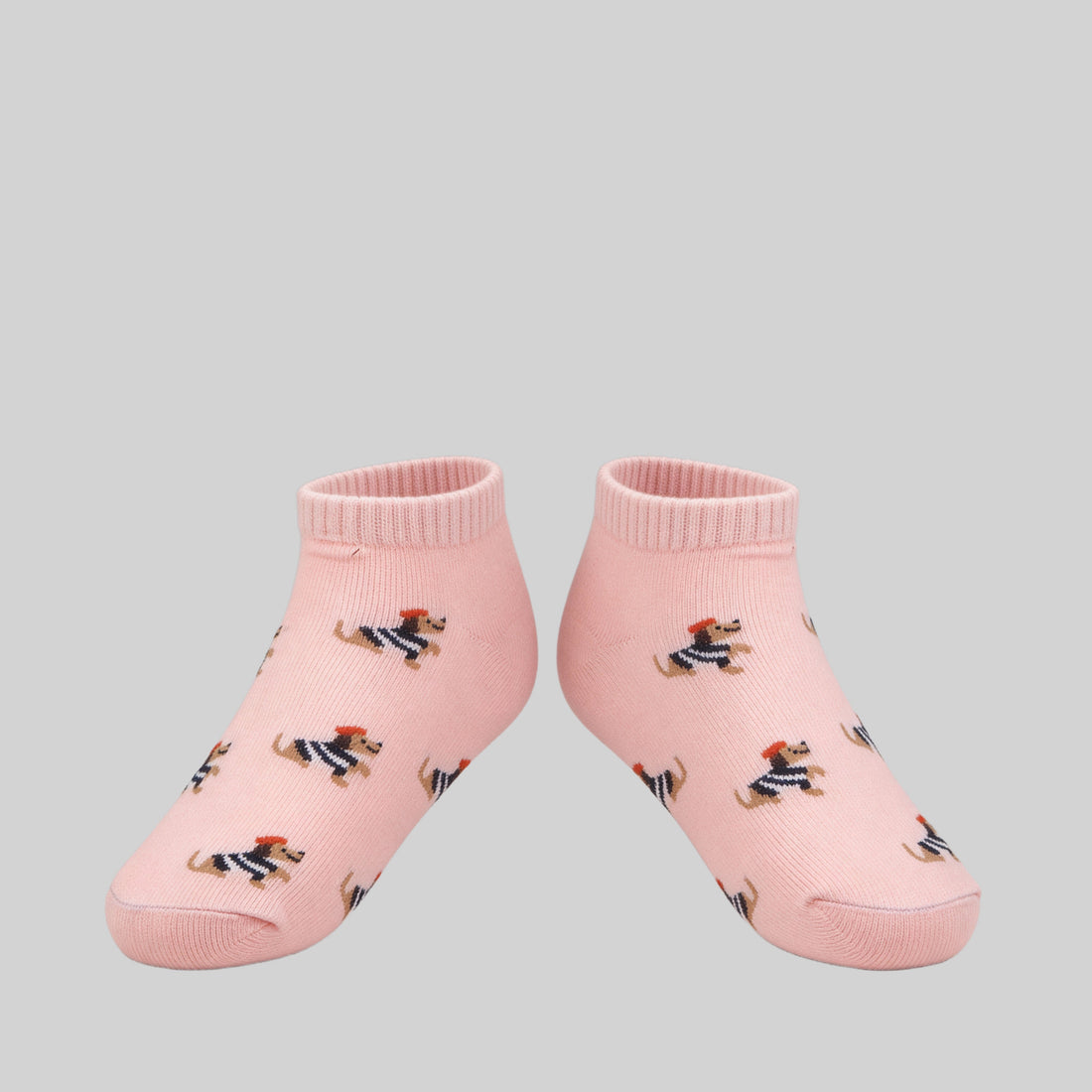 Girls Cotton Ankle Length Socks - Pack of 2