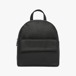 Womens Black Solid Backpack