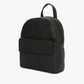 Womens Black Solid Backpack