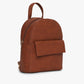 Womens Brown Solid Backpack