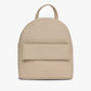 Womens Cream Solid Backpack