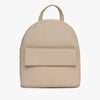 Womens Cream Solid Backpack