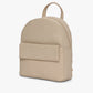 Womens Cream Solid Backpack