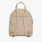 Womens Cream Solid Backpack