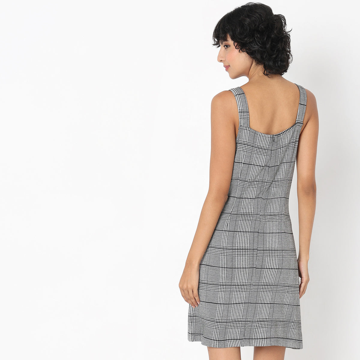 Slim Fit Houndstooth Dress