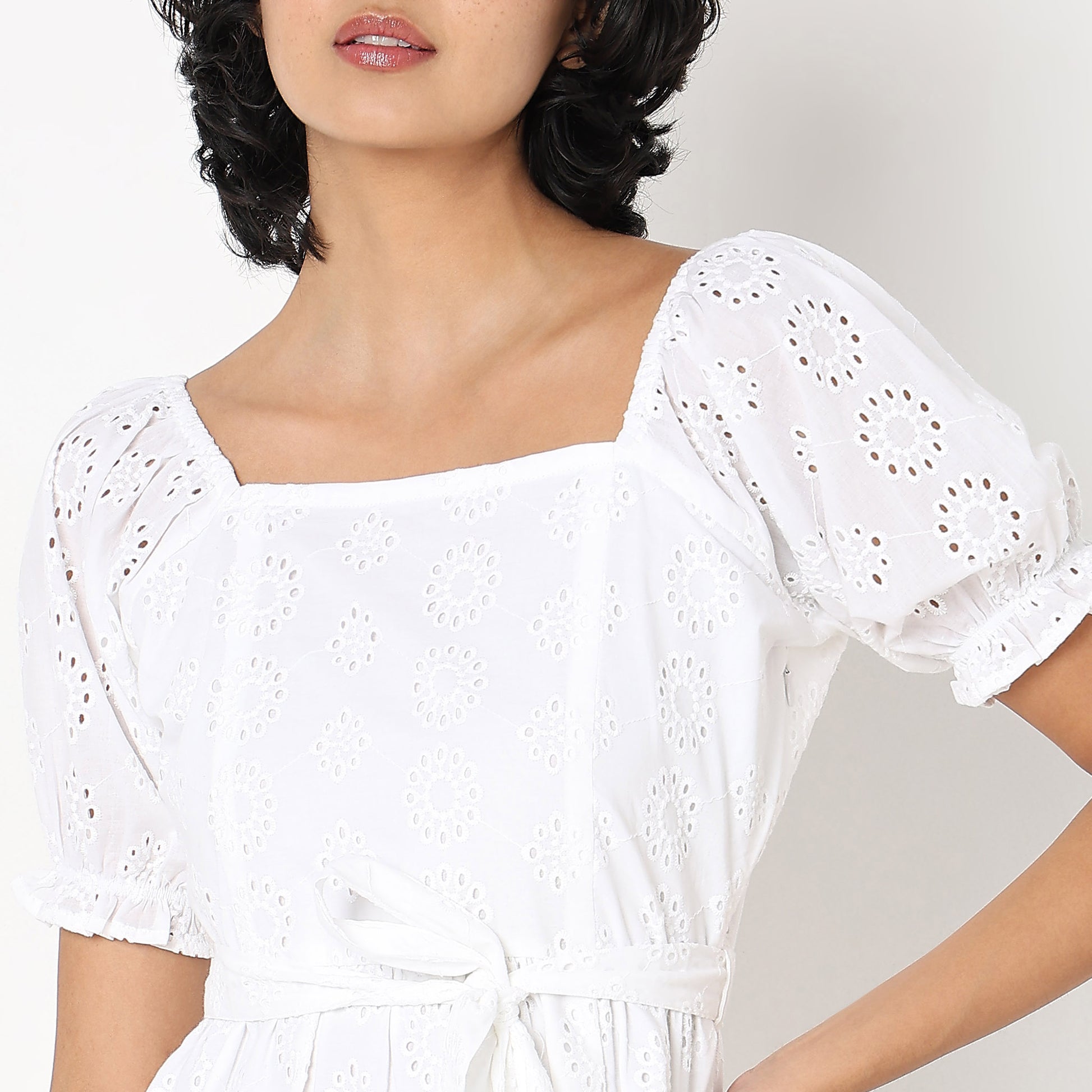 Flare Fit Lace Dress