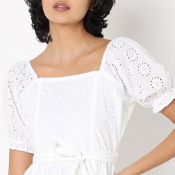 Flare Fit Lace Dress