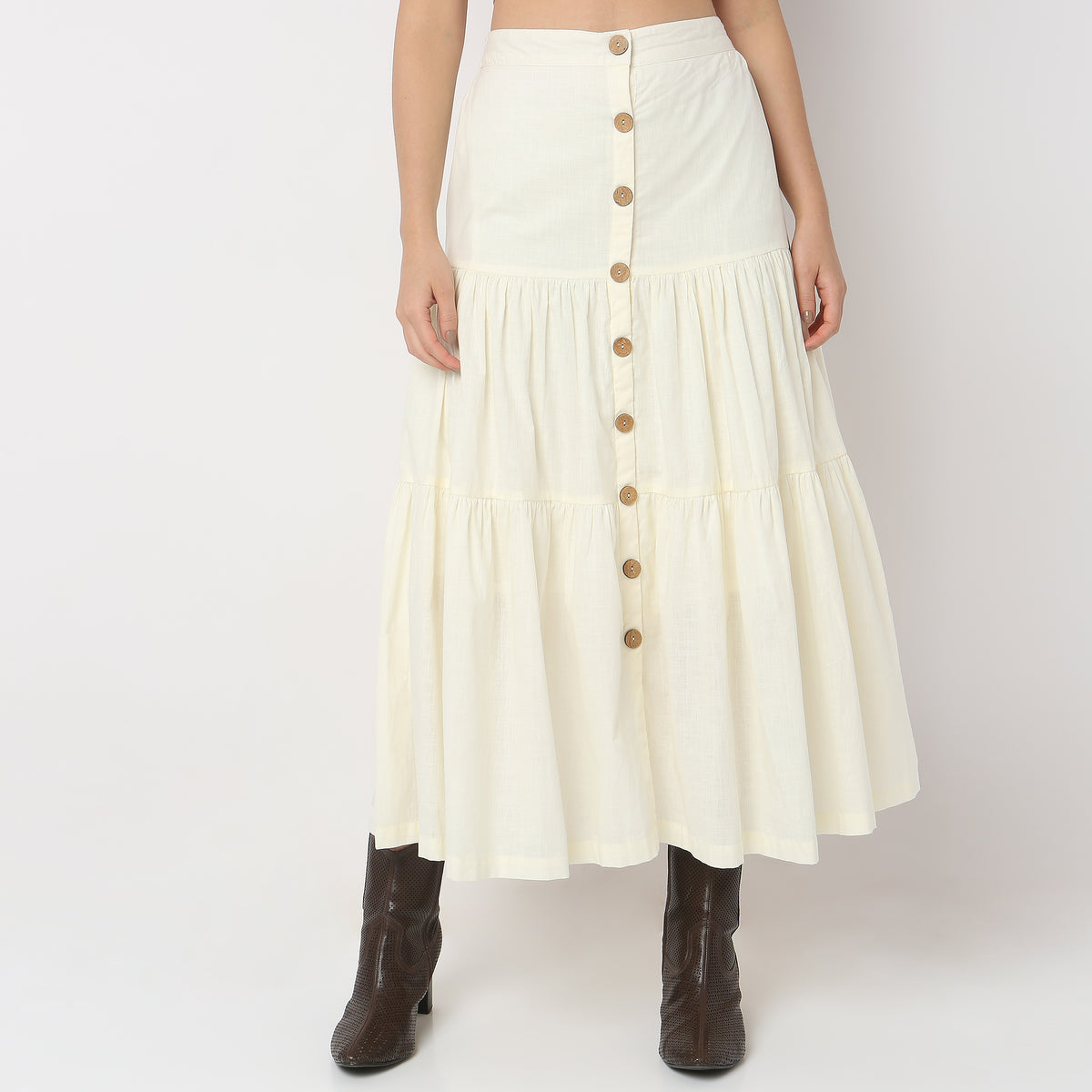 Flare Fit High Rise Skirts