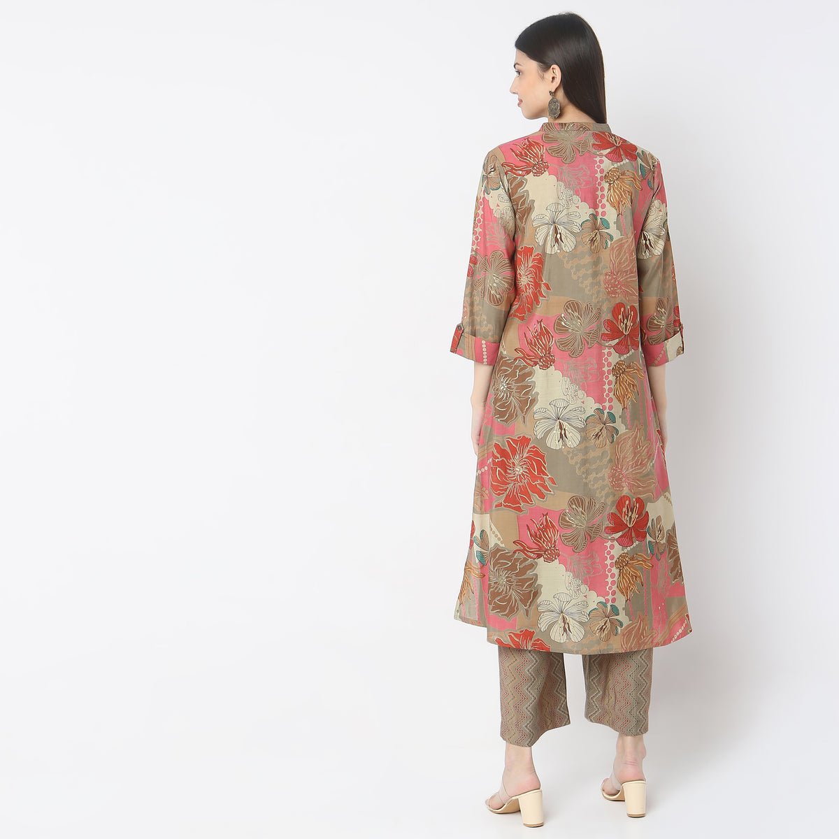 Regular Fit Printed Kurta with Pyjama Set