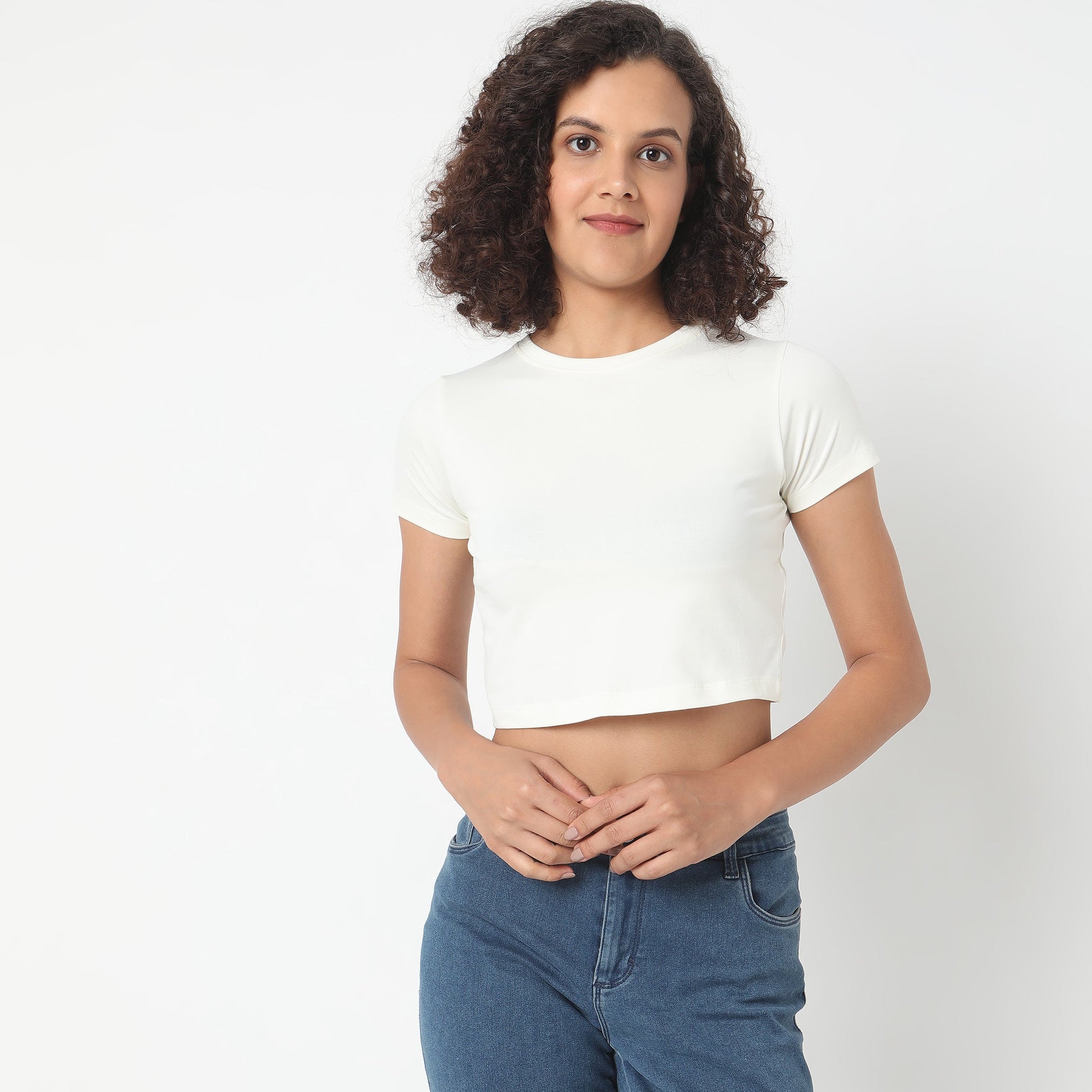 Fitted Solid T-Shirt