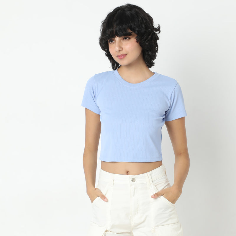 Slim Fit Solid T-Shirt