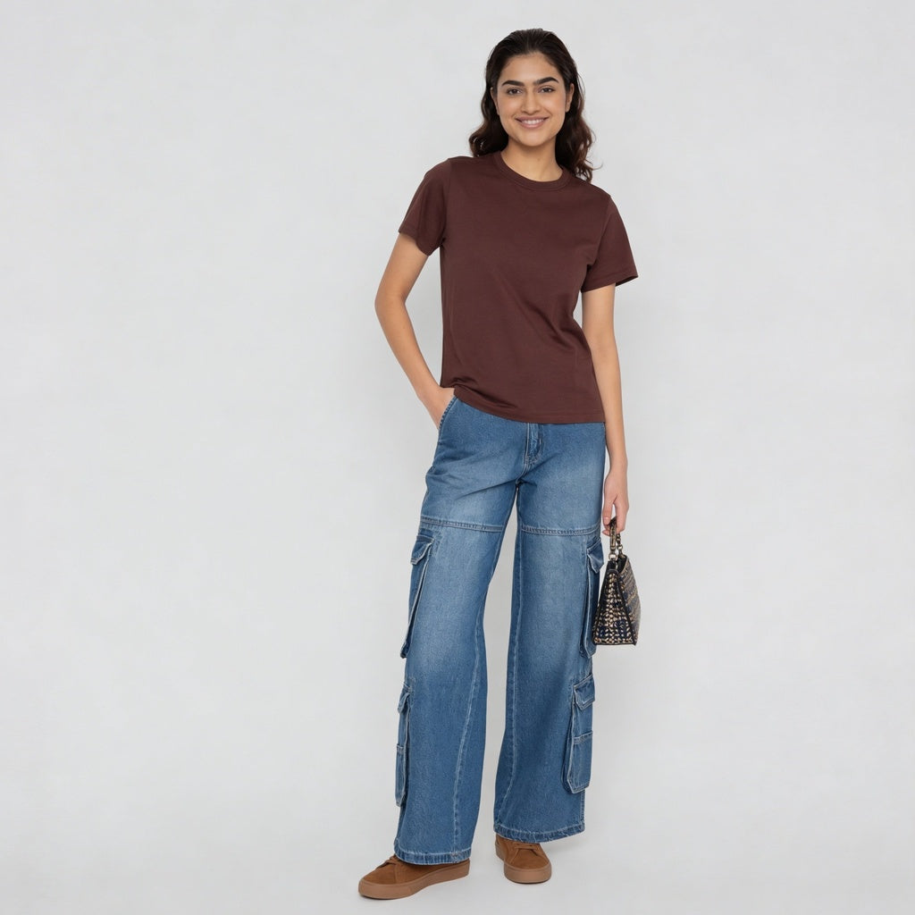 Regular Fit Solid T-Shirt