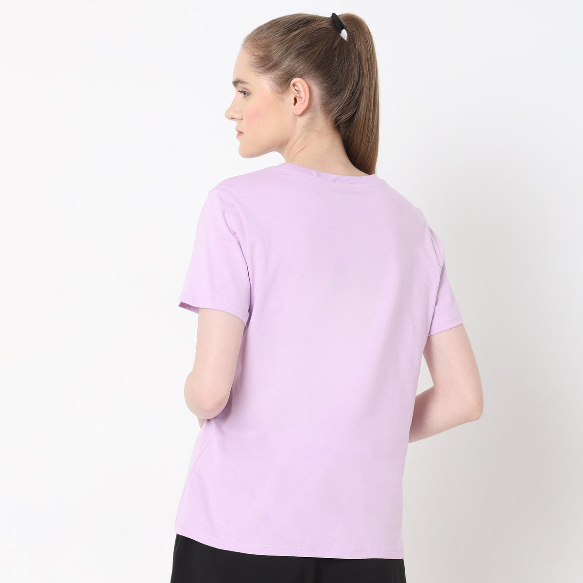 Regular Fit Solid T-Shirt