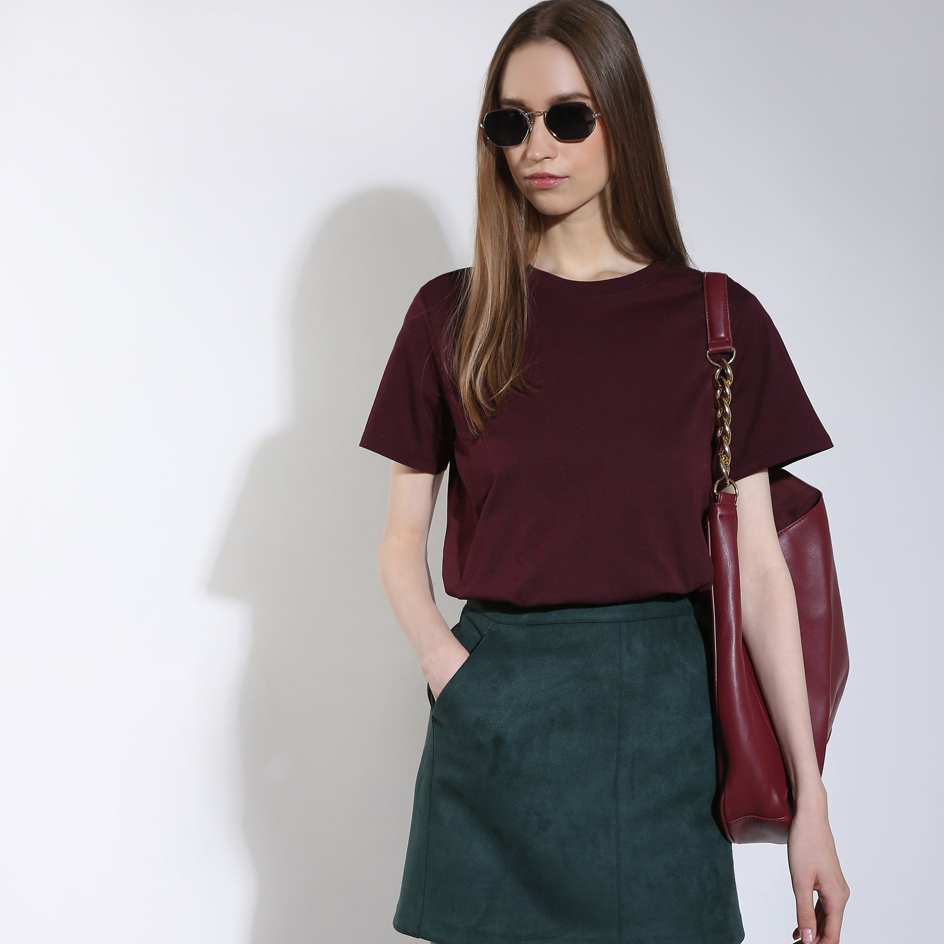 Regular Fit Solid T-Shirt