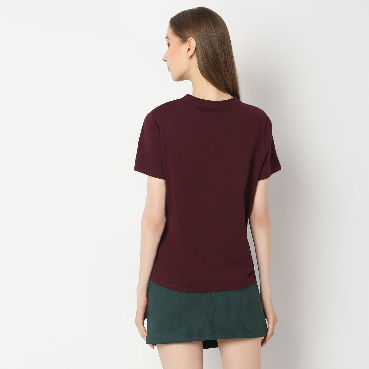 Regular Fit Solid T-Shirt