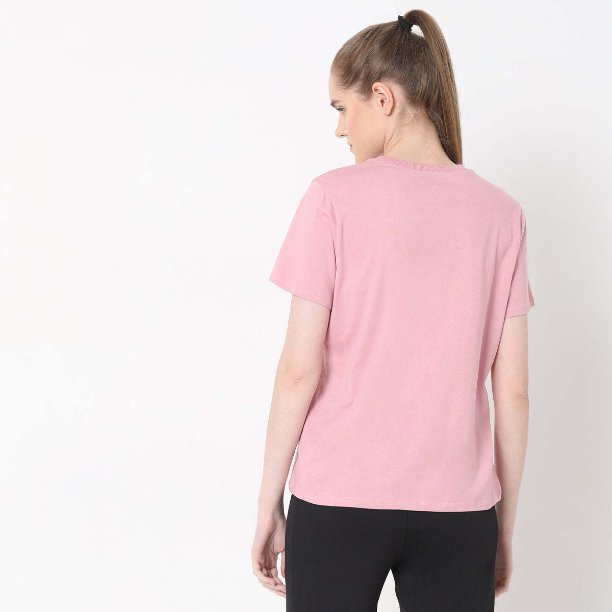 Regular Fit Solid T-Shirt