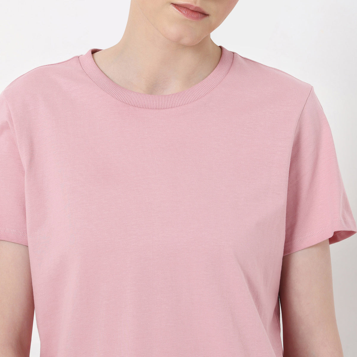 Regular Fit Solid T-Shirt