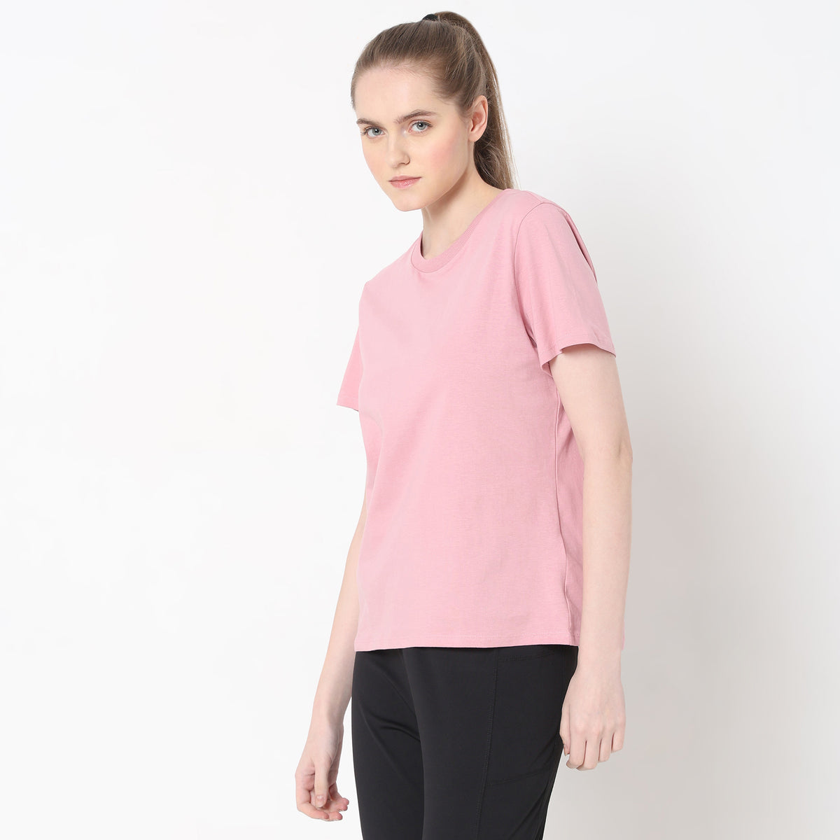 Regular Fit Solid T-Shirt