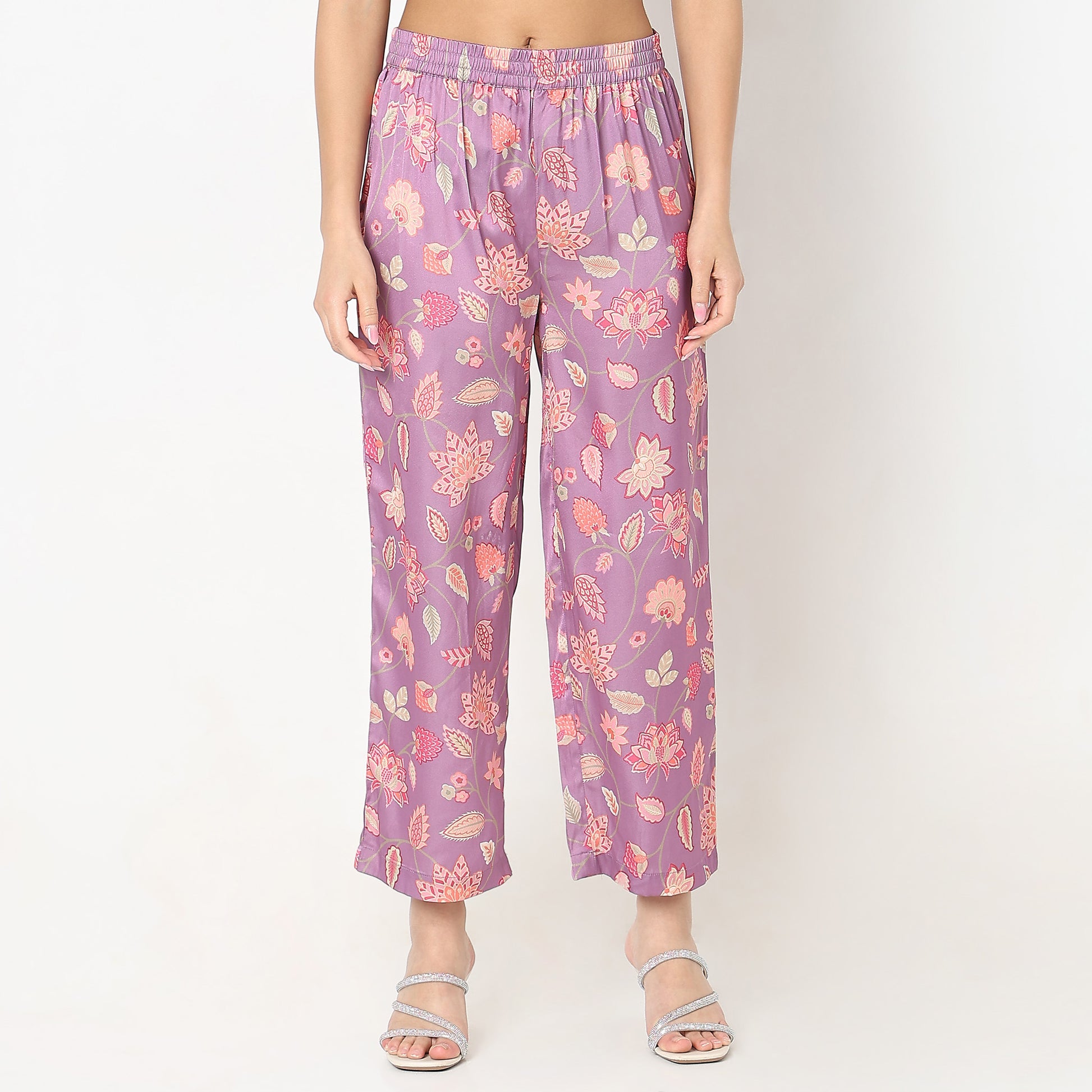 Regular Fit Floral Kurta with Pant Set