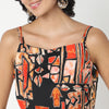Flare Fit Printed Crop Top with Pant Set
