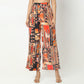 Flare Fit Printed Crop Top with Pant Set