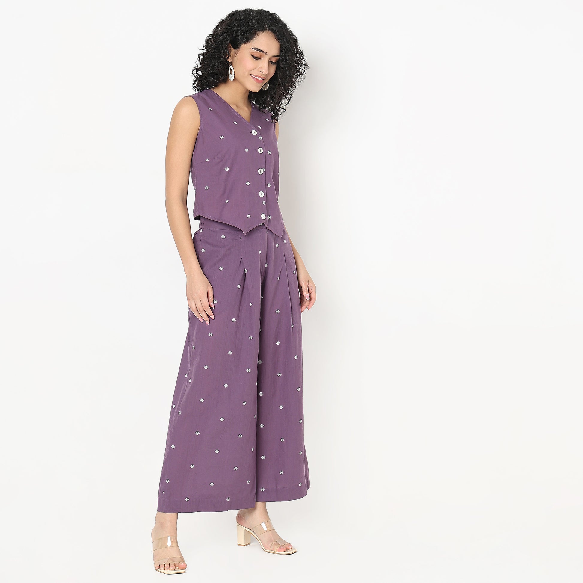 Straight Fit Printed Ethnic Set