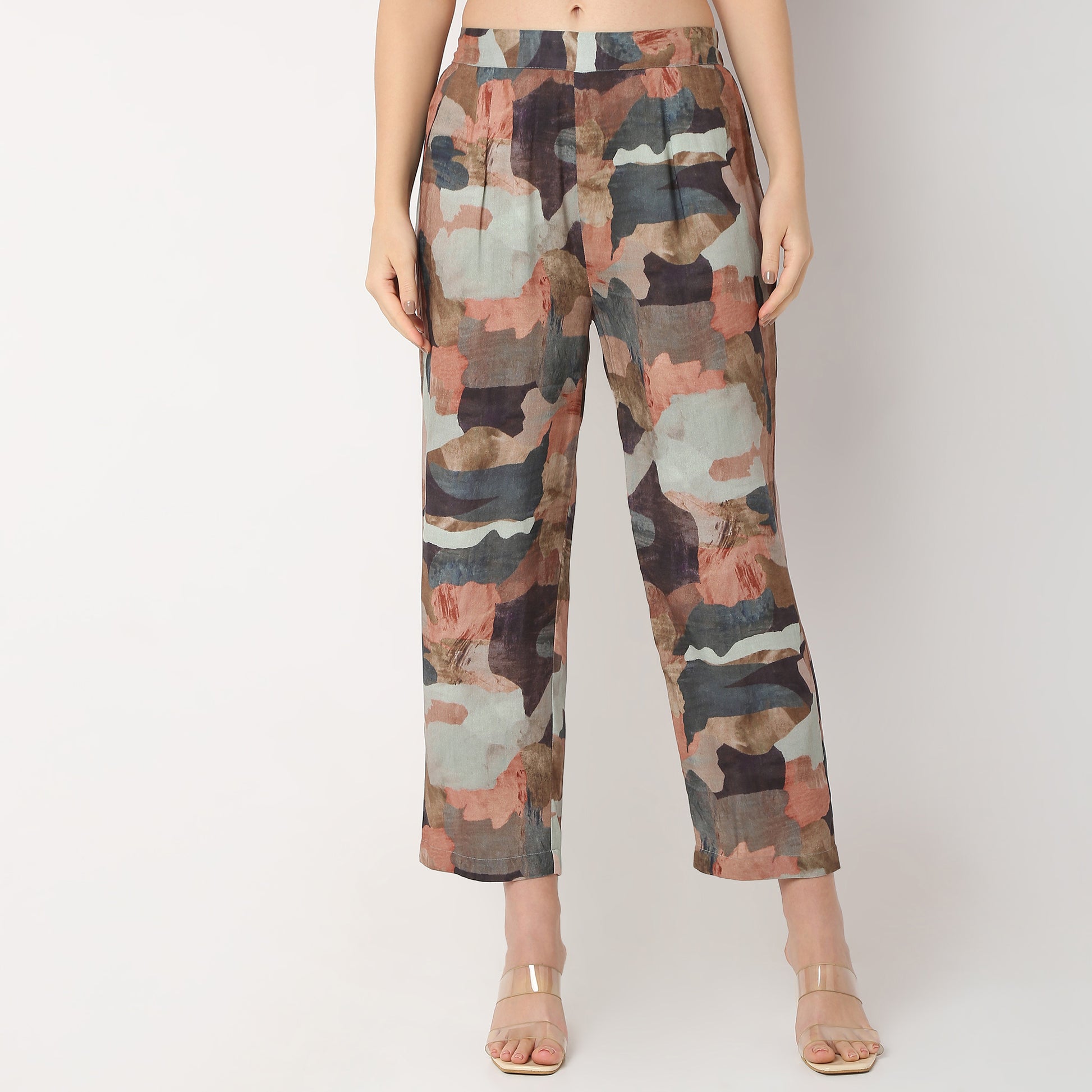 Flare Fit Printed Kurta with Pant Set