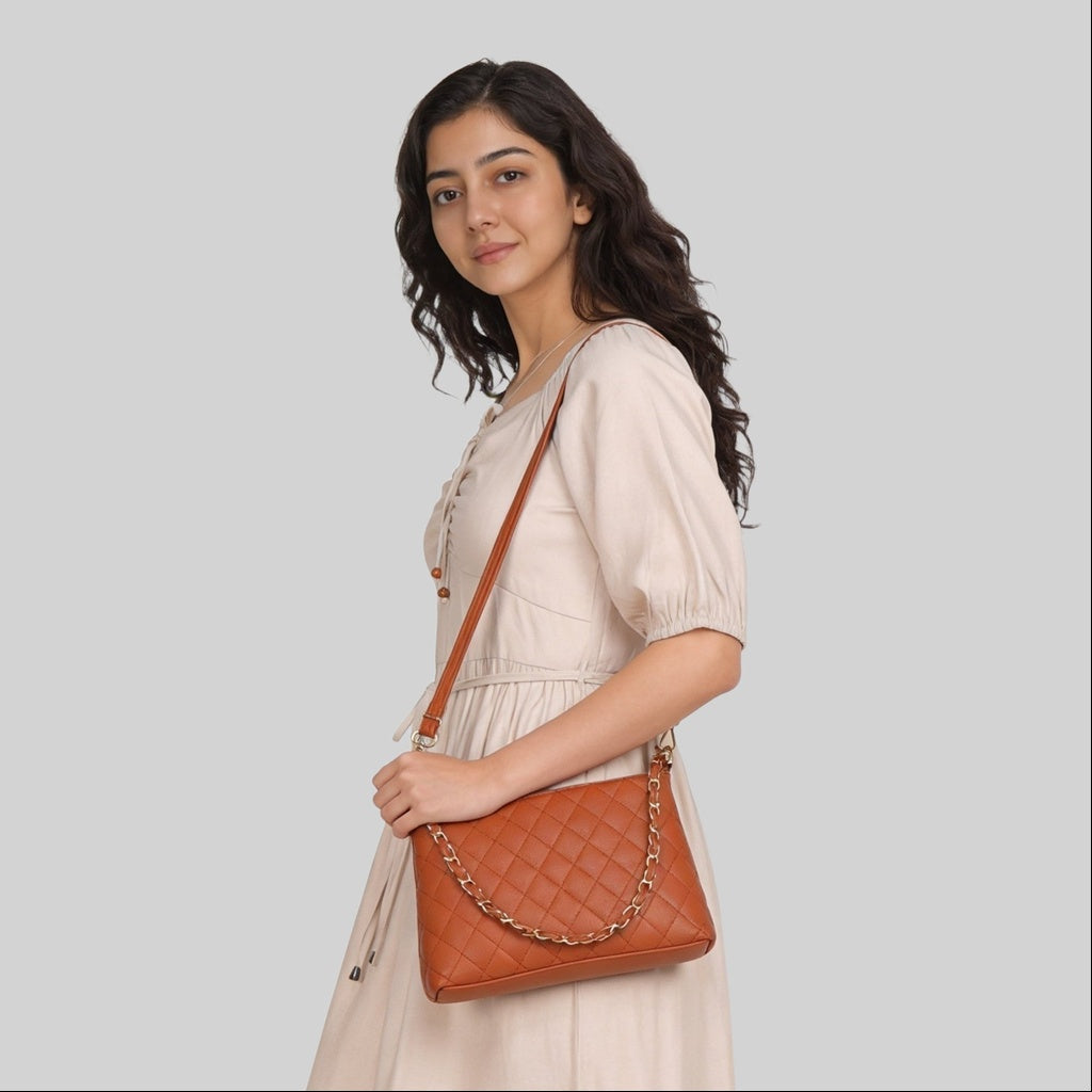 Women Solid Sling Bag