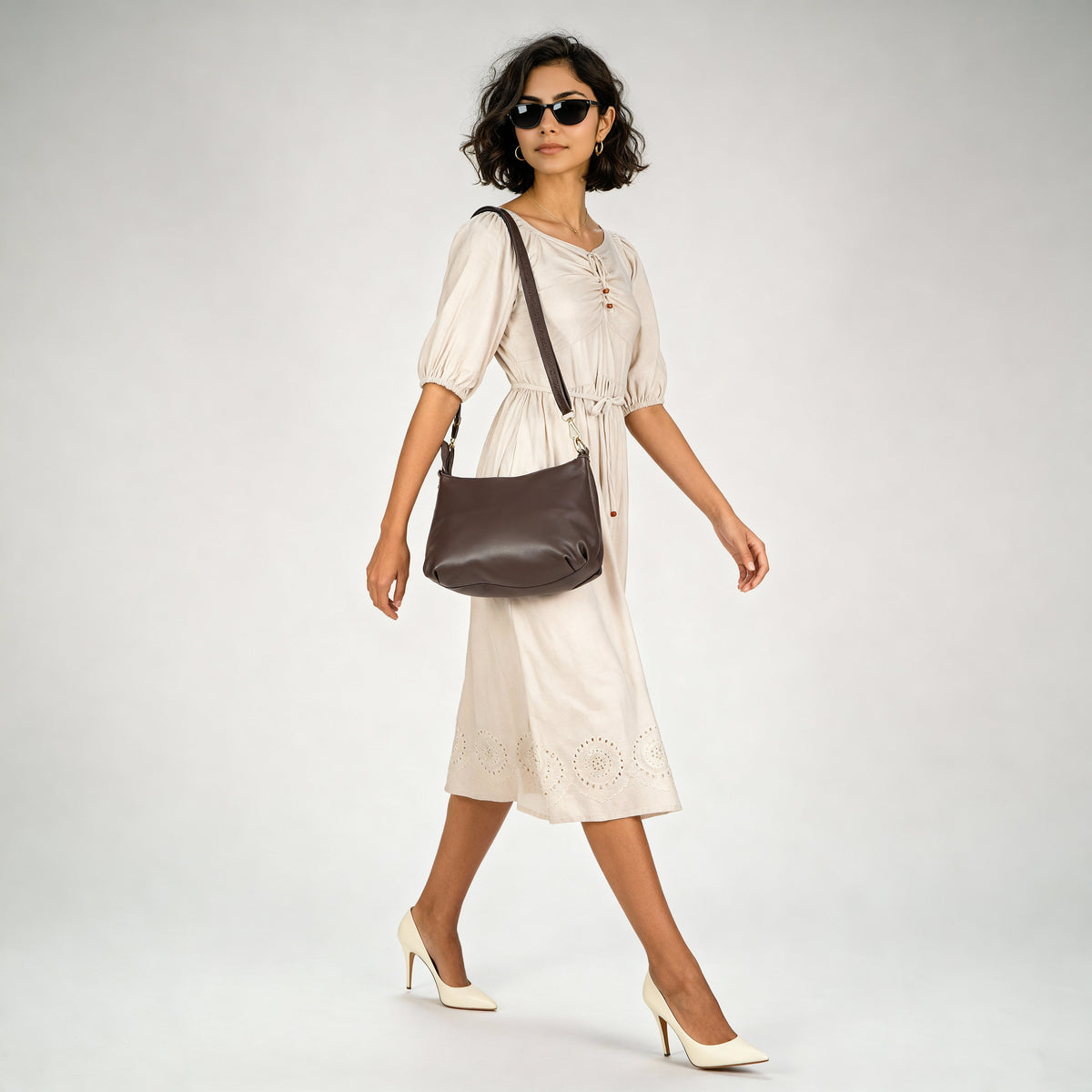 Women Solid Sling Bag