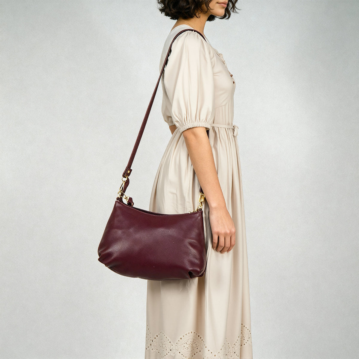 Women Solid Sling Bag