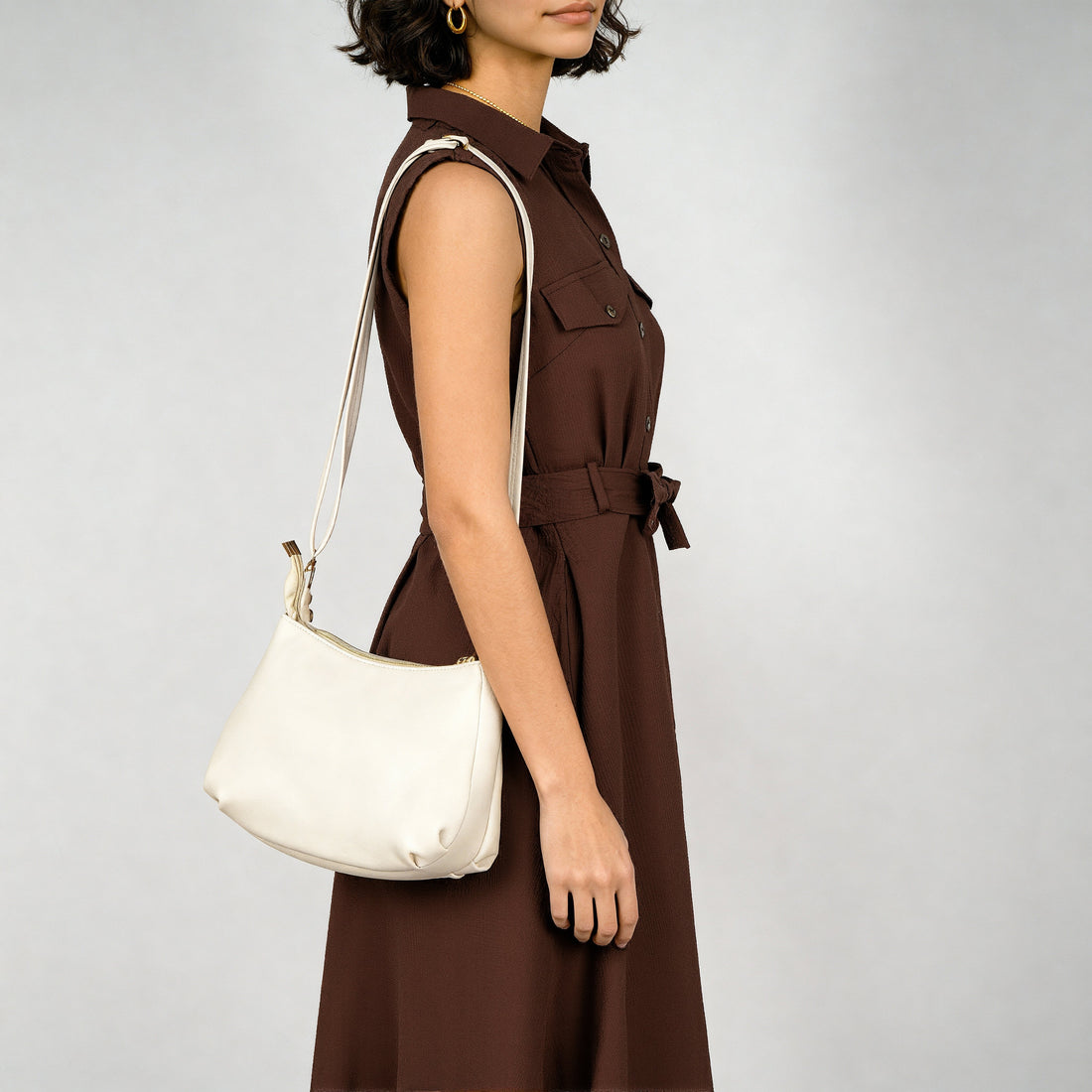 Women Solid Sling Bag