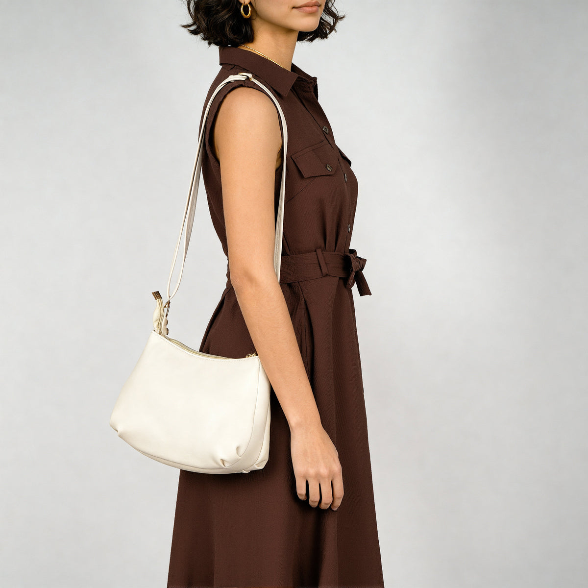 Women Solid Sling Bag