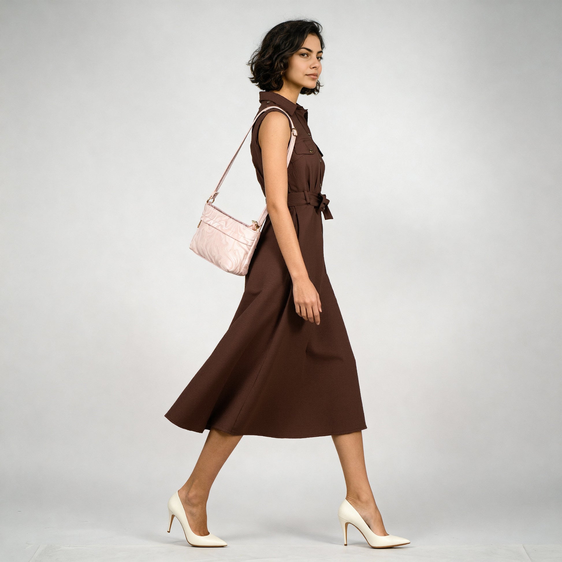 Women Solid Sling Bag