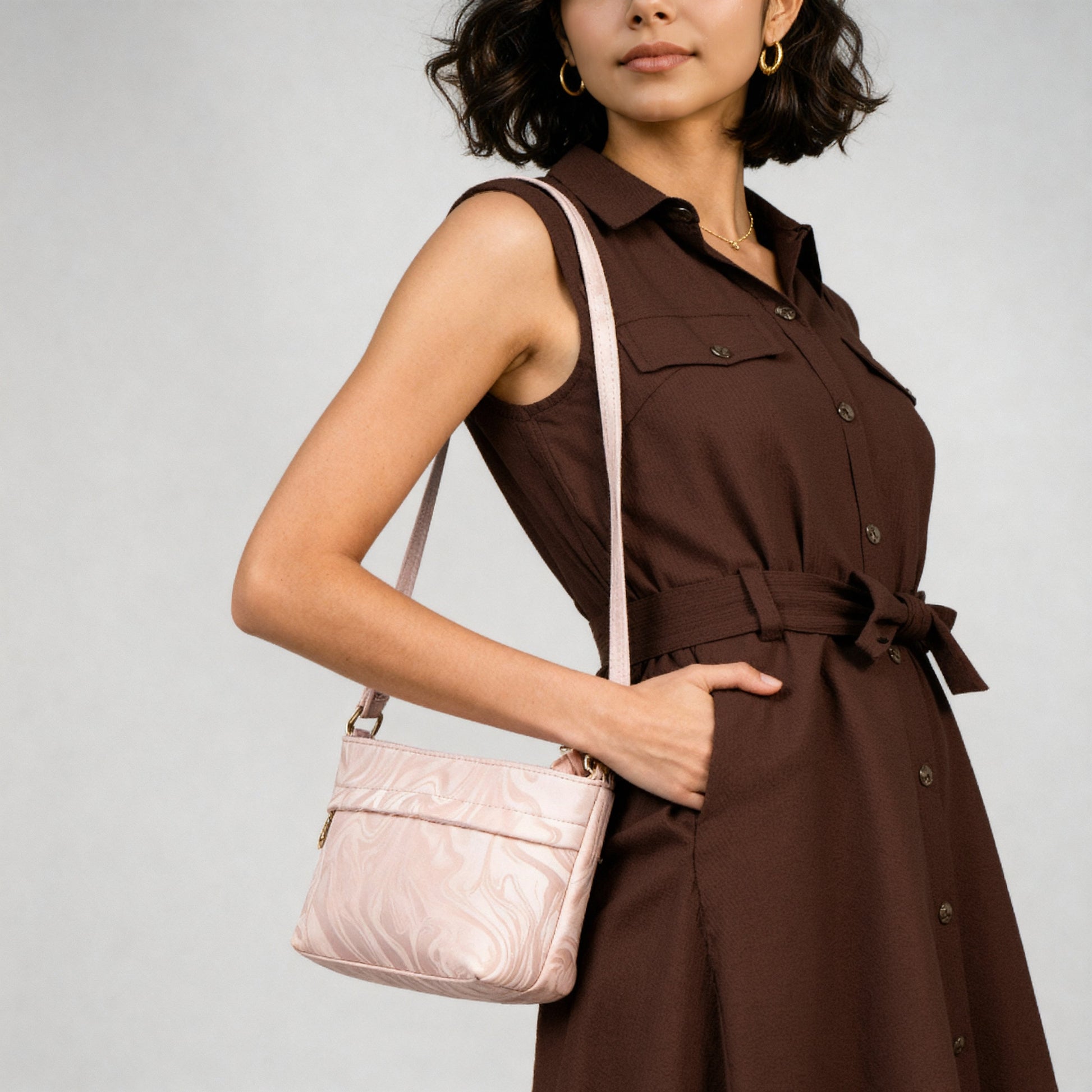 Women Solid Sling Bag