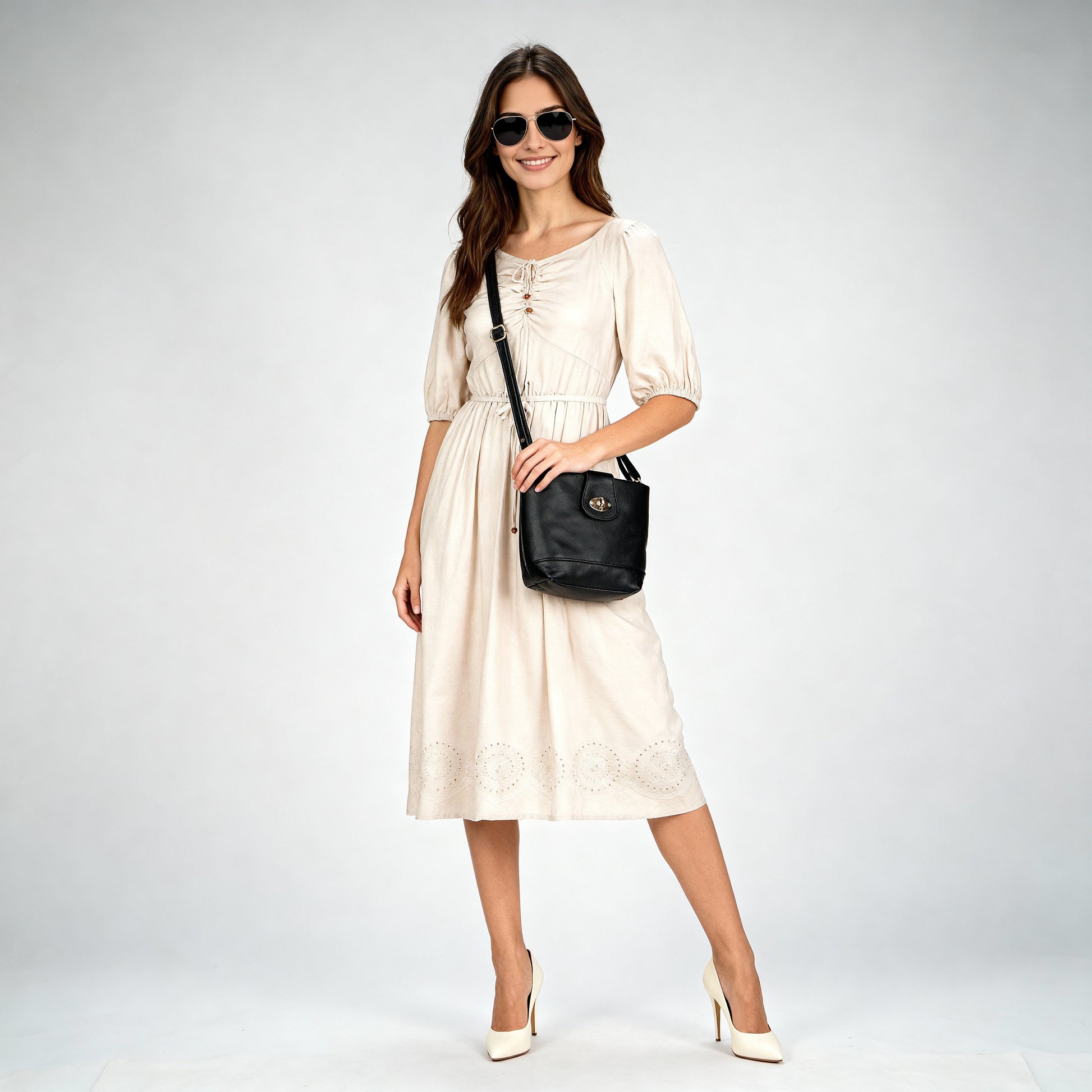 Women Solid Sling Bag