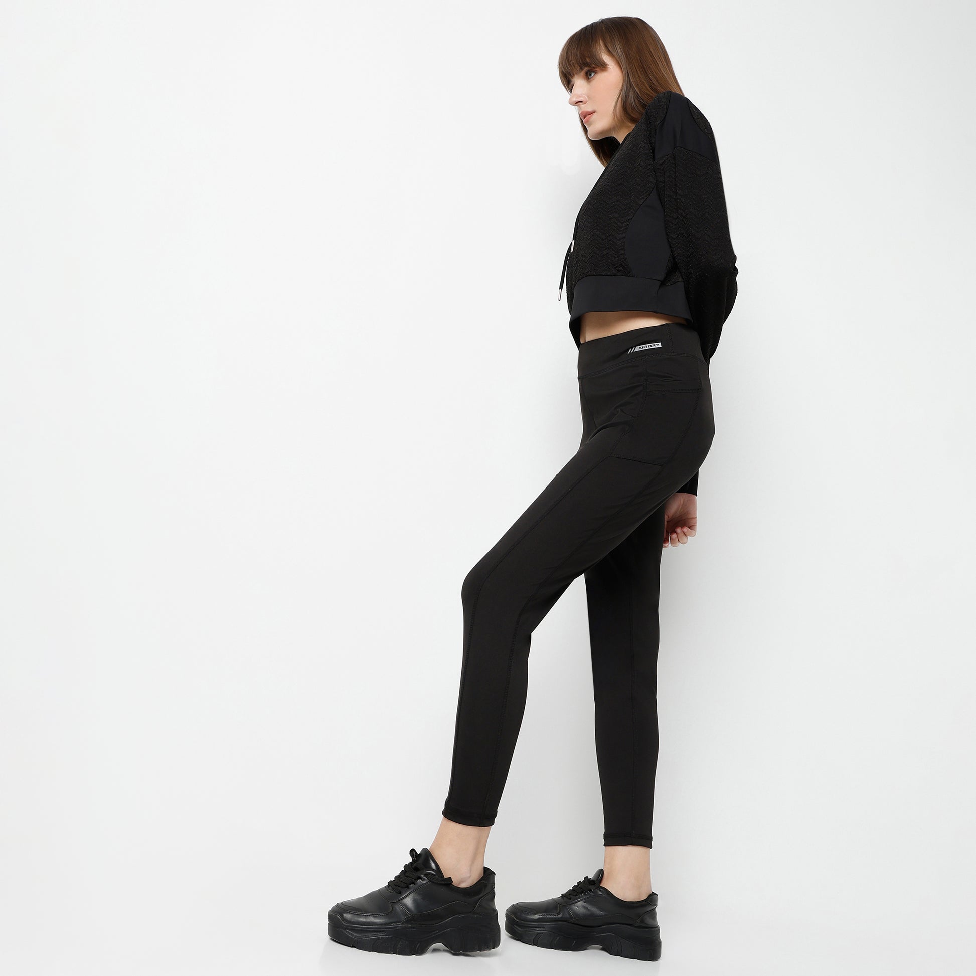 Slim Fit Abstract High Rise Leggings