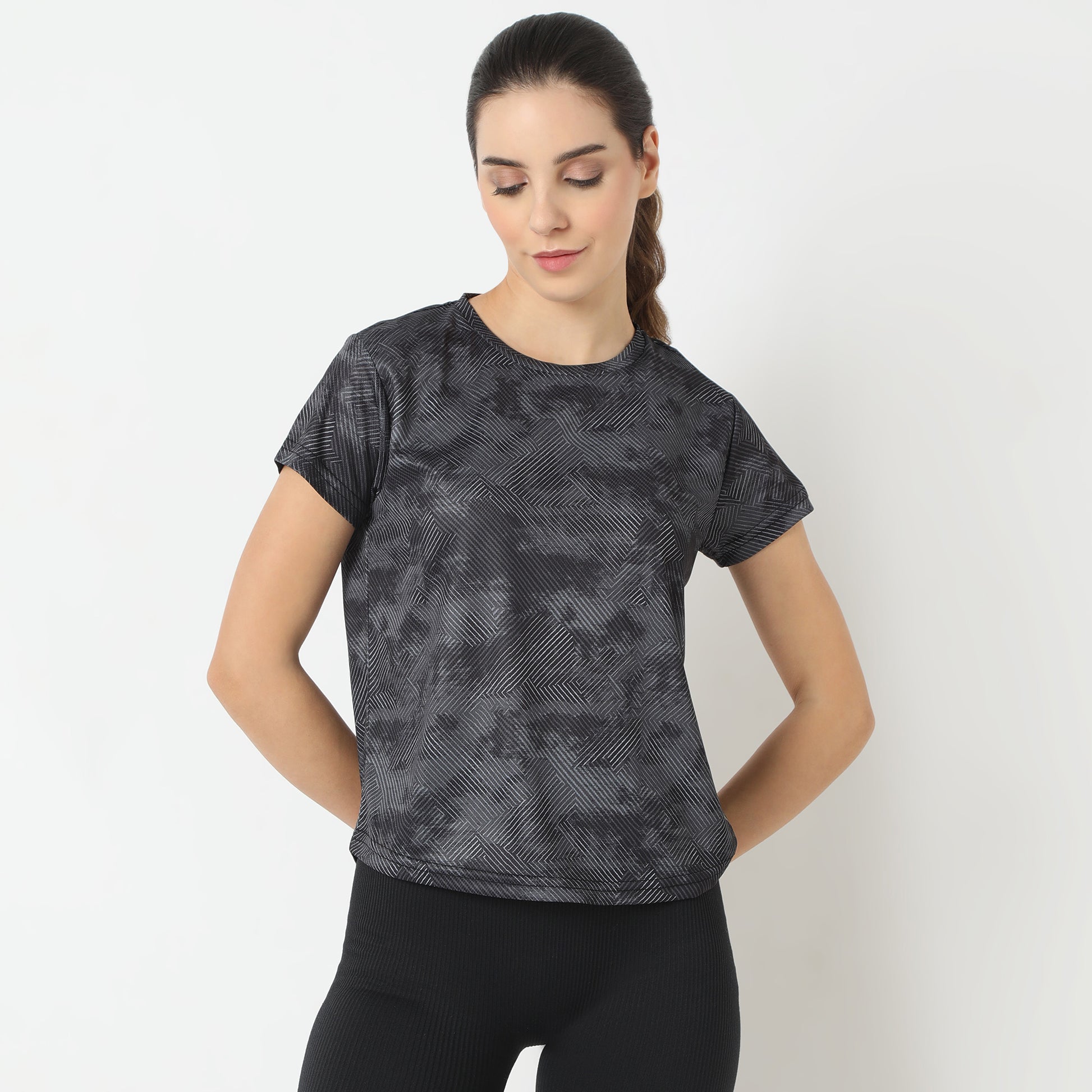 Regular Fit Abstract T-Shirt
