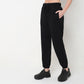 Regular Fit Solid High Rise Joggers