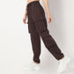 Regular Fit Solid Mid Rise Joggers
