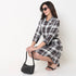 Regular Fit Checkered Gown