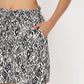 Regular Fit Geometric Mid Rise Shorts