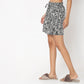 Regular Fit Geometric Mid Rise Shorts