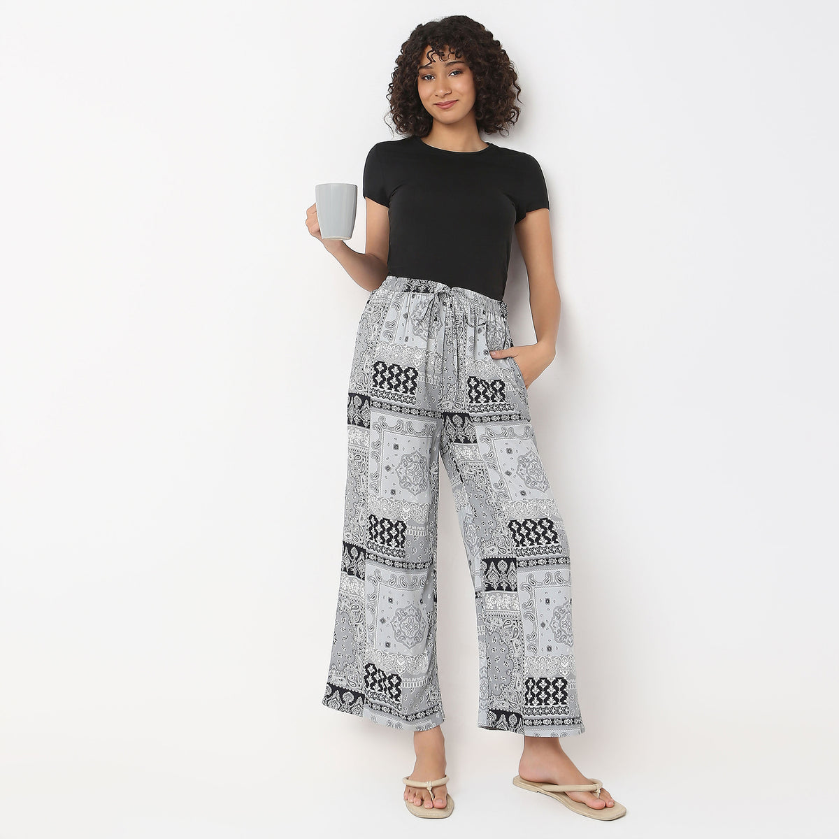 Printed Full Length Lounge Palazzos