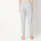 Striped Ankle Length Mid Rise Lounge Joggers