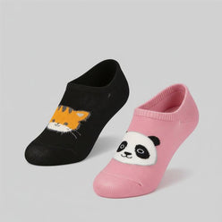 Women Cotton Animal Print Socks - Pack of 2