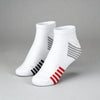 Women Striped Ankle Length Socks (Pack of 2)