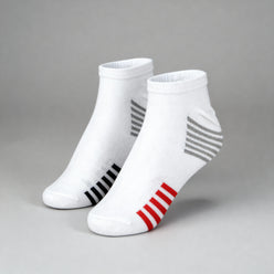 Women Striped Ankle Length Socks (Pack of 2)